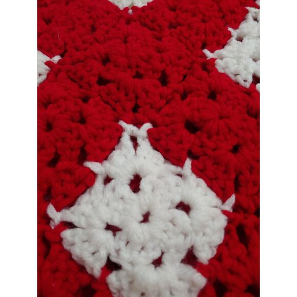 Hand Crocheted Lap Afghan Blanket - Picture 2 of 3